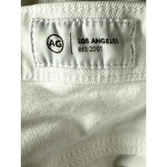 AG Adriano Goldschmied Alexxis Boot White Denim Jeans High Rise Vintage Fit 31R - Picture 10 of 13